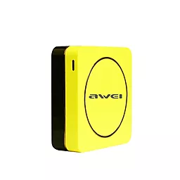 Повербанк Awei Power Bank P88k 6000 mAh Black yellow - миниатюра 3