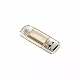 Флешка Apacer AH190 Dual Lightning 128GB USB 3.1 Gold (AP128GAH190C-1)