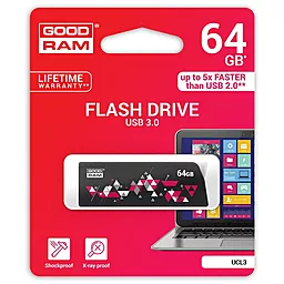 Флешка GooDRam 64GB UCL3 Click Black USB 3.0 (UCL3-0640K0R11) - миниатюра 3