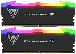 Оперативная память Patriot Viper Xtreme 5 RGB Matte Black DDR5 7600MHz 32GB (2x16GB) (PVXR532G76C36K)