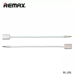 Аудио разветвитель Remax mini Jack 3.5mm M/2xF gold (RL-20S) - миниатюра 4