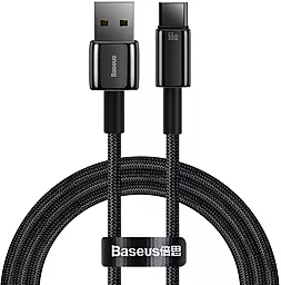 Кабель USB Baseus Tungsten Gold 2M USB Type-C Cable Black (CATWJ-C01)