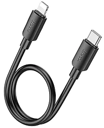 Кабель USB PD Hoco X96 Hyper 20w 2.4a 0.25m USB Type-C - Lightning cable black - миниатюра 2