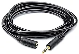 Аудио удлинитель Voltronic GOLD Stereo AUX mini jack 3.5 мм M/F cable 5 м black (YT-AUXCCA(M) / (F)-5.0-B)
