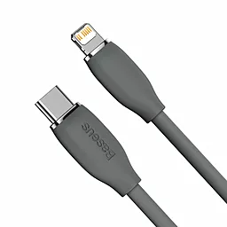 Кабель USB PD Baseus Jelly Liquid Silica Gel 20W USB Type-C - Lightning Cable Black (CAGD020001) - миниатюра 2