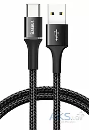 Кабель USB Baseus Halo Data Cable 3A USB Type-C Cable Black (CATGH-B01)