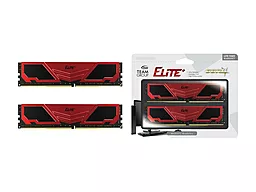 Оперативная память Team DDR4 16GB (2x8GB) 2400Mhz Elite Plus Red (TPRD416G2400HC16DC01) - миниатюра 3
