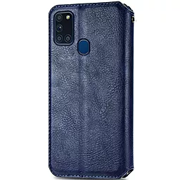 Чехол GETMAN Cubic (PU) для Samsung Galaxy A21s  Синий - миниатюра 2