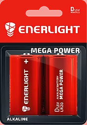 Батарейки Enerlight MEGA POWER LR20 2 шт 1.5 V