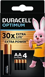 Батарейки Duracell Optimum AA (LR06) 4шт (5015595) 1.5 V