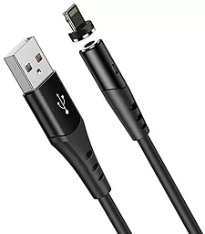 Кабель USB Hoco X60 Silicone Magnic Lightning Cable Black