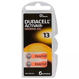 Батарейки Duracell Activair 13 BL 6шт.