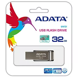 Флешка ADATA 32Gb UV131 Grey USB 3.0 (AUV131-32G-RGY) - миниатюра 3