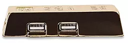 USB-A хаб Manhattan Gold Bar (161541) - мініатюра 4