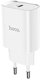 Сетевое зарядное устройство с быстрой зарядкой Hoco N14 PD 20W White