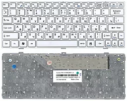 Клавіатура для ноутбуку MSI U160 U135 Frame біла
