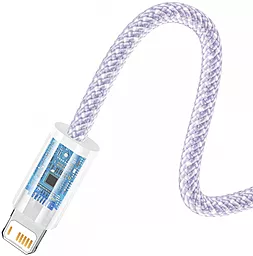 Кабель USB Baseus Dynamic 2 12w 2.4a Lightning cable Purple (CALD040005) - миниатюра 3