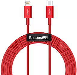 Кабель USB PD Baseus Superior 20W 2M USB Type-C - Lightning Cable Red (CATLYS-C09)