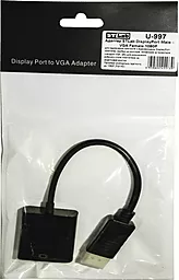Видео переходник (адаптер) STLab DisplayPort - VGA 1080p 60hz 0.18m black (U-997) - миниатюра 6
