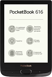 Електронна книга PocketBook 616 Basic Lux 2 (PB616-H-CIS) Black
