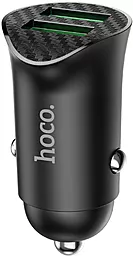 Автомобільний зарядний пристрій з швидкою зарядкою Hoco Z39 Farsighted 18w black