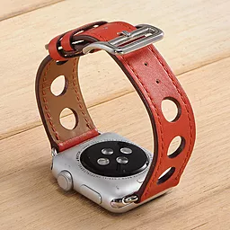 Ремешок для часов COTEetCI W15 Leather для Apple Watch 42/44/45/49mm Red (WH5221-RD) - миниатюра 2
