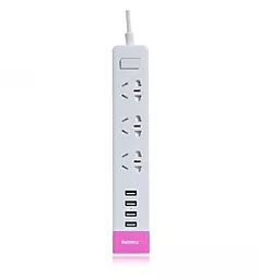 Сетевой фильтр (удлинитель) Remax RU-S2 Youth Charger 4 USB CN Pink