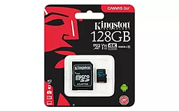 Карта памяти Kingston microSDXC 128GB Canvas Go Class 10 UHS-I U3 V30 + SD-адаптер (SDCG2/128GB) - миниатюра 2