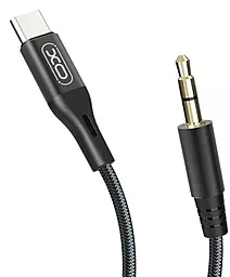Аудио кабель XO NBR155B Aux mini Jack 3.5 mm - USB Type-C M/M Cable 1 м black