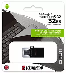 Флешка Kingston 32GB microDuo USB 3.2/microUSB (DTDUO3G2/32GB) - миниатюра 3