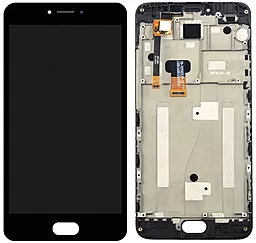 Дисплей Meizu M3 Note (M681H) с тачскрином и рамкой, Black