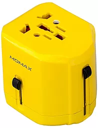 Сетевое зарядное устройство Momax 1-World Travel Adapter AC port 2.5a 2xUSB-A (UK/EU/US/JP/CN/AU) yellow (UA1Y) - миниатюра 5