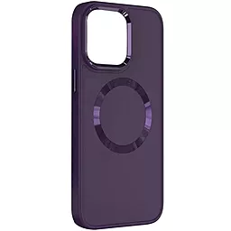 Чехол Epik Bonbon Metal Style with MagSafe для Apple iPhone 14 Dark Purple