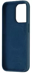 Чехол Apple Silicone Case Full with MagSafe and SplashScreen для Apple iPhone 15 Pro Storm Blue - миниатюра 2
