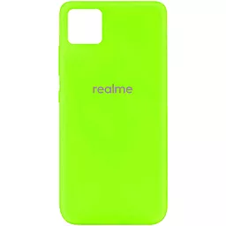 Чехол Epik Silicone Cover My Color Full Protective (A) Realme C11  Neon green