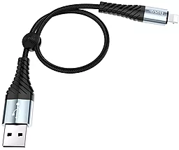 Кабель USB Hoco X38 Cool 0.25M USB Lightning Cable Black - миниатюра 2