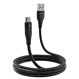 Кабель USB Proove Soft Silicone 12w 2.4a USB Type-C cable black (CCSO20001201) - миниатюра 2