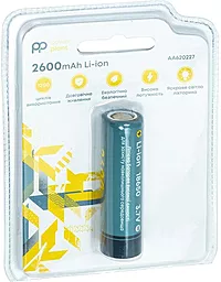 Аккумулятор PowerPlant 18650 2600mah 3.7V 1C (AA620227) - миниатюра 3