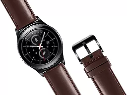 Змінний ремінець для розумного годинника Ремешок для Samsung Gear S2 Classic Brown (ET-SLR73MAEGRU) - мініатюра 2