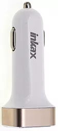 Автомобильное зарядное устройство Inkax CD-04 2USB 2.4A + Lightning Cable White - миниатюра 2