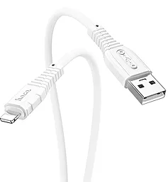 Кабель USB Hoco X67 Nano 12W Silicone Charging Lightning Cable White - миниатюра 2