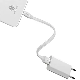 Кабель USB ColorWay 12w 2.4a 0.25m micro USB cable white (CW-CBUM-MUM25W) - миниатюра 5