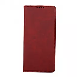 Чехол-книжка 1TOUCH Premium для Xiaomi Redmi Note 10, Note 10S (Dark Red)