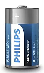Батарейки Philips D / LR20 Ultra Alkaline 2шт (LR20E2B/10) - миниатюра 2
