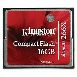 Карта памяти Kingston Compact Flash 16GB Ultimate 266x (CF/16GB-U2) - миниатюра 2