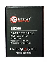 Посилений акумулятор Samsung S5360 Galaxy Y / EB454357VU / BMS6319 (1250 mAh) ExtraDigital