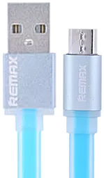 USB Кабель Remax Colourful micro USB Cable Blue (RC-005m)