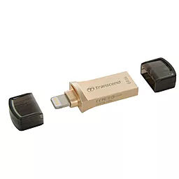 Флешка Transcend 64GB JetDrive Go 500 Gold USB 3.1/Lightning (TS64GJDG500G) - мініатюра 6