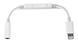 Аудио-переходник EasyLife Lightning to 3.5 mm Headphone Jack Adapter with Remote White (MH020)