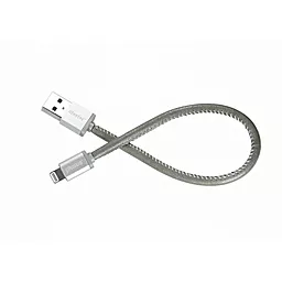 Кабель USB PlusUs LifeStar Lightning 0,25m Moonlight Silver (LST2006025)